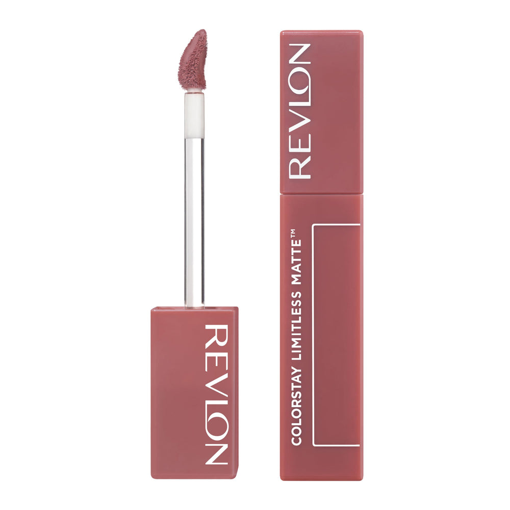 Revlon ColorStay Limitless front packaging showing shade and sleek tube benefit longwear