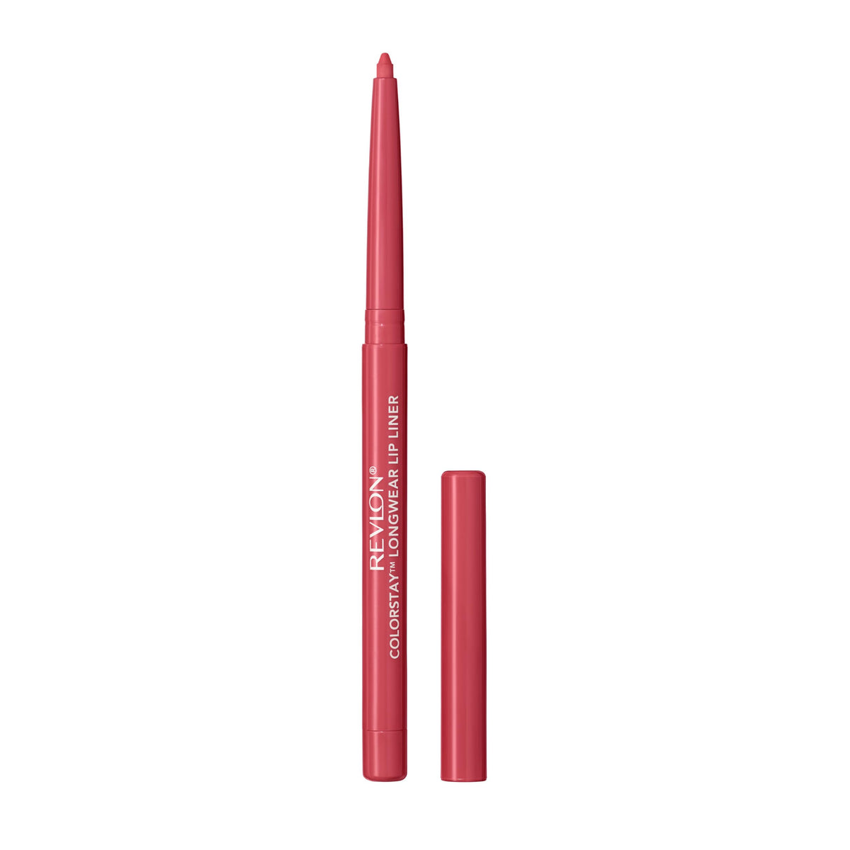 Revlon lip liner front packaging showing vibrant 650 Pink and product benefits