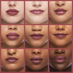 Revlon ColorStay worn on model lips demonstrating satin finish and all-day wear benefit
