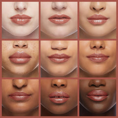 Revlon ColorStay on model lips showcasing satin finish and flattering tone