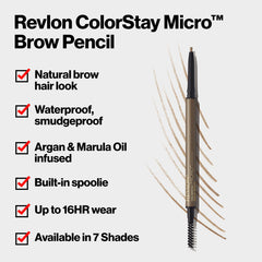 Revlon built-in spoolie end blending color for natural finish