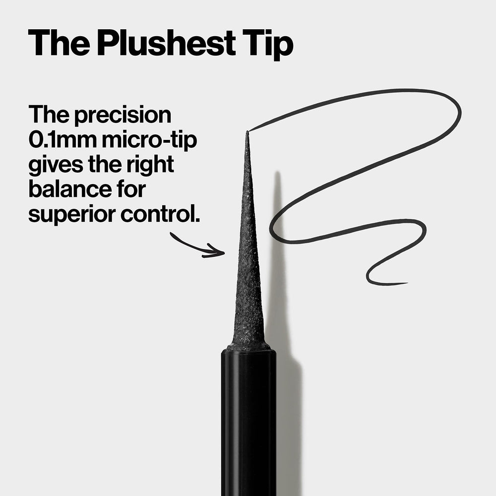 REVLON on-model winged eyeliner illustrating long-wear dramatic finish