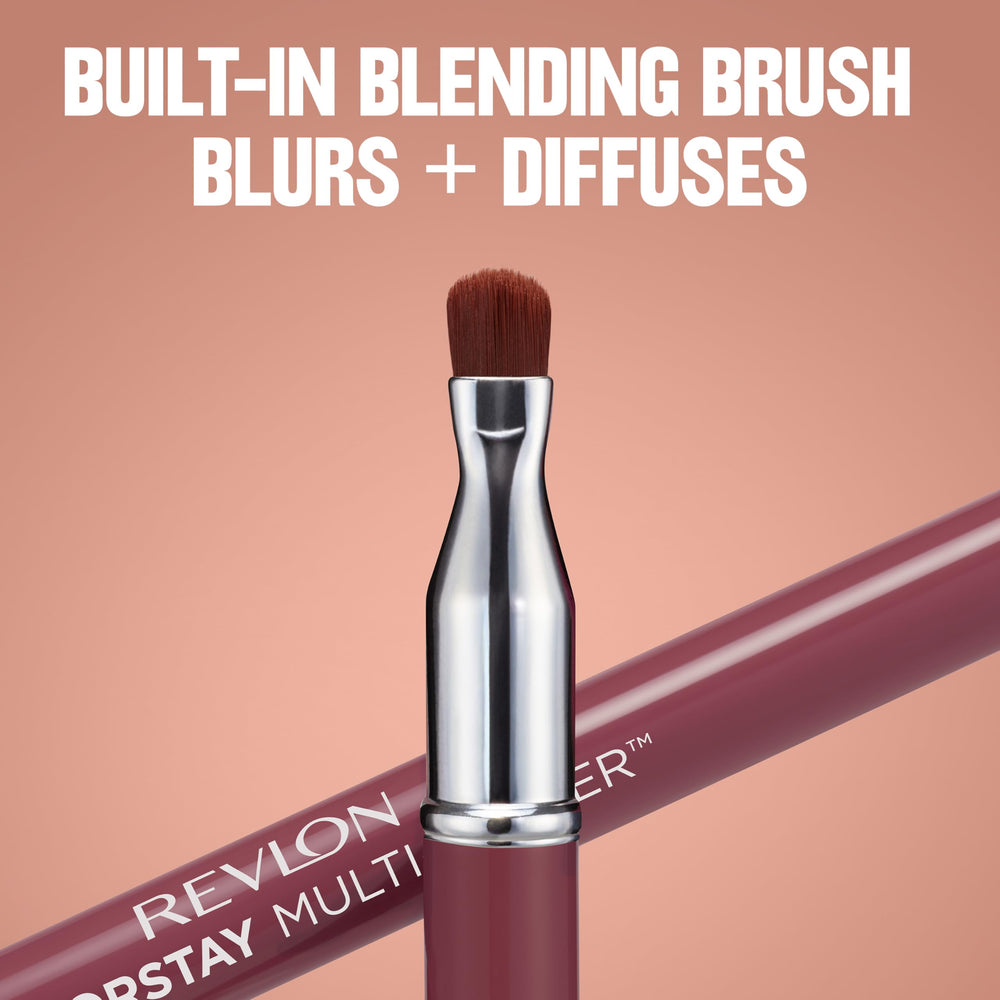 Revlon Multi-Liner applied as eyeliner delivering smudged, durable definition