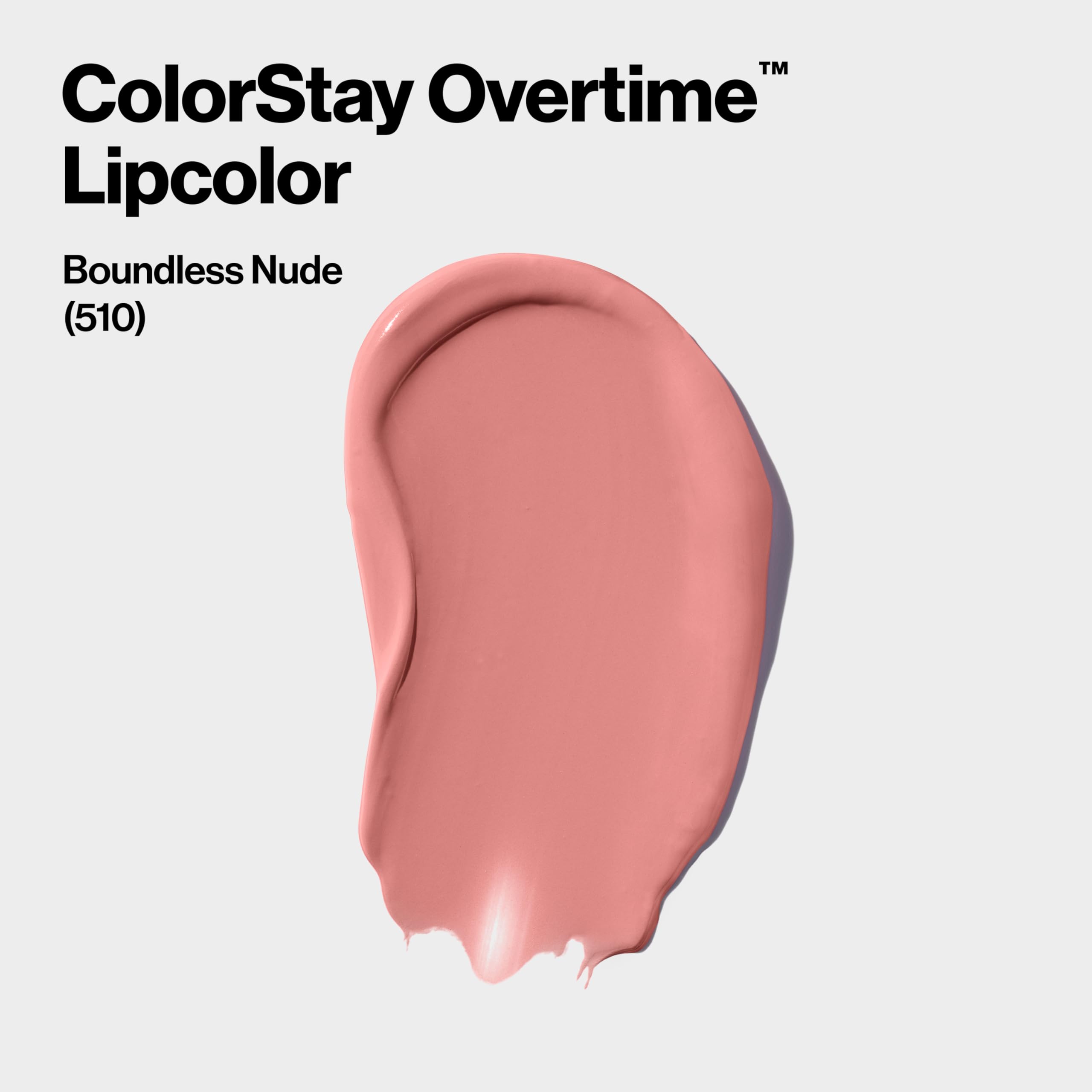 Revlon ColorStay Overtime dual-ended tube displayed to show both ends