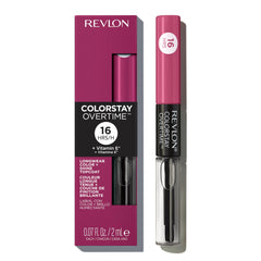 Revlon ColorStay front packaging showing Perennial Plum shade with lasting color benefit