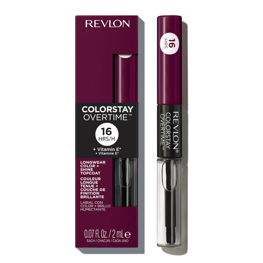 Revlon dual-ended tube front packaging showing shade and benefits