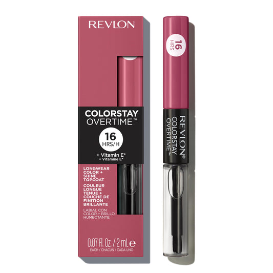 Revlon ColorStay Overtime front view showing dual-ended tube and shade