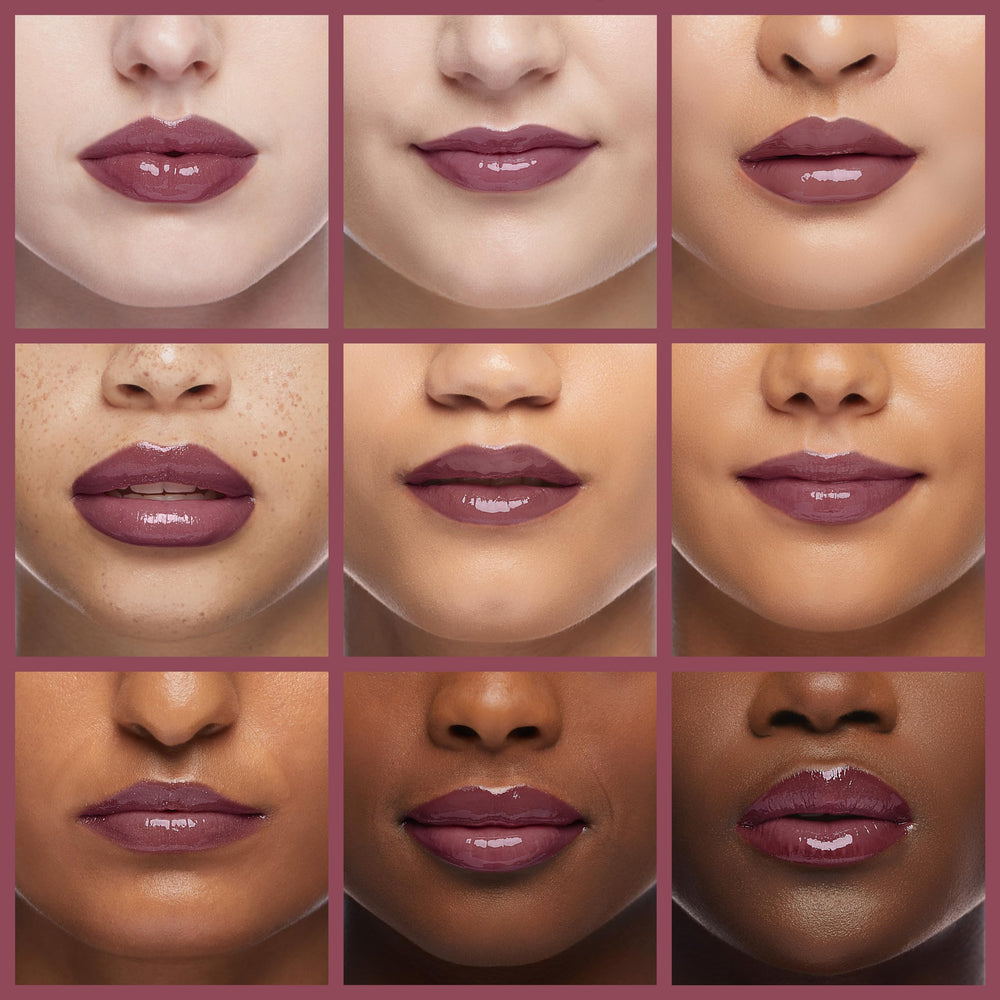 Revlon clear gloss texture close-up delivering visible moisture