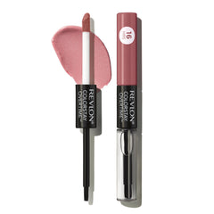 Revlon ColorStay Overtime on lips before and after showing longwear result