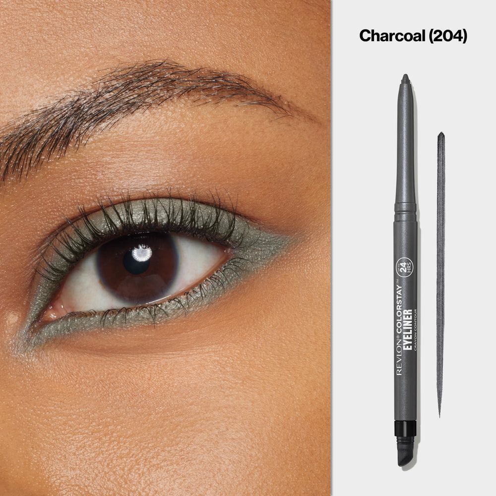 REVLON ColorStay pencil cap removed to reveal smooth tip and easy application benefit