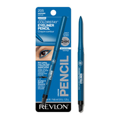 REVLON pencil front packaging showing 205 Sapphire and long-wear benefit