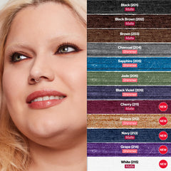 Revlon ColorStay pencil beside a coin for size and portability reference