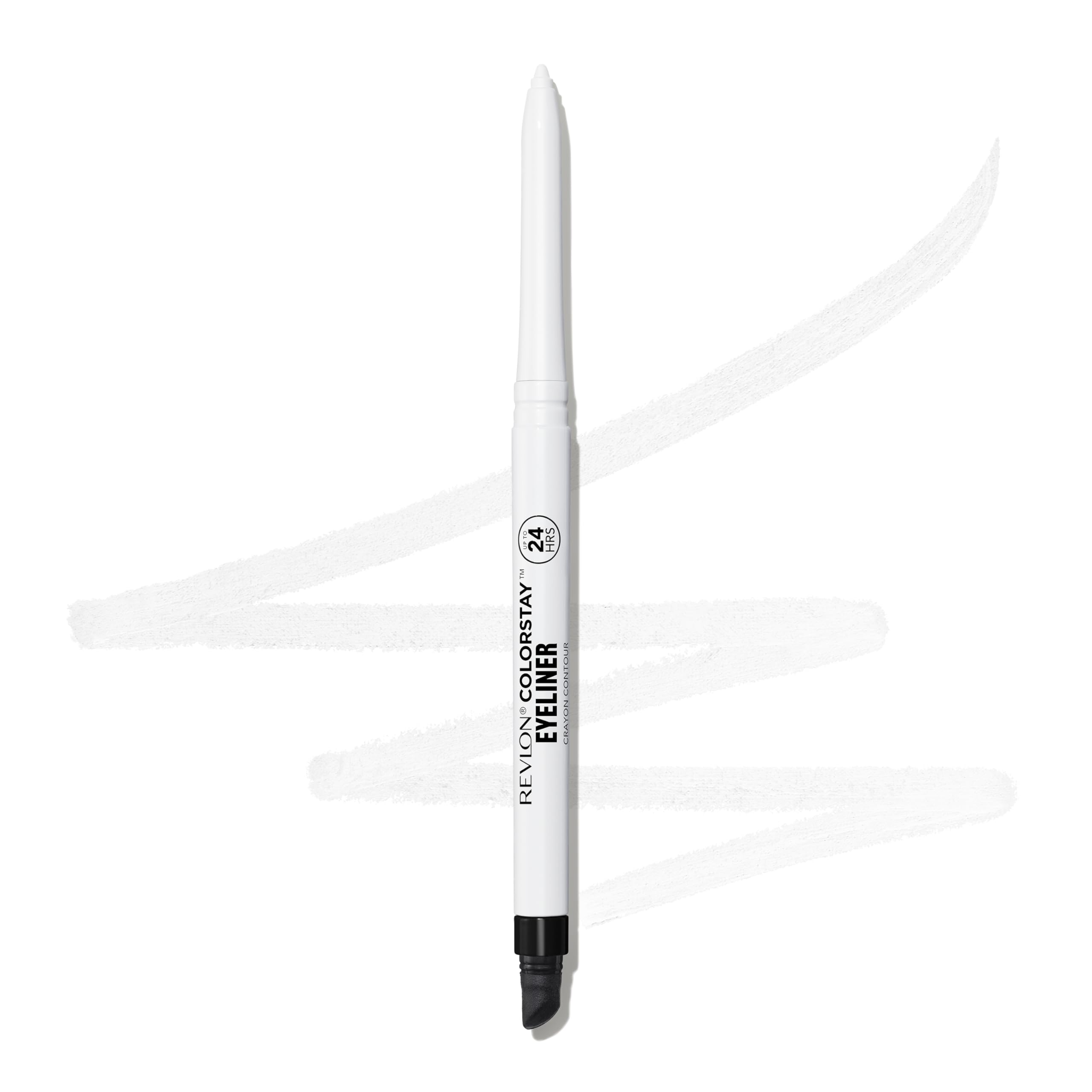 REVLON pencil tip close-up highlighting creamy point for smooth application benefit precision