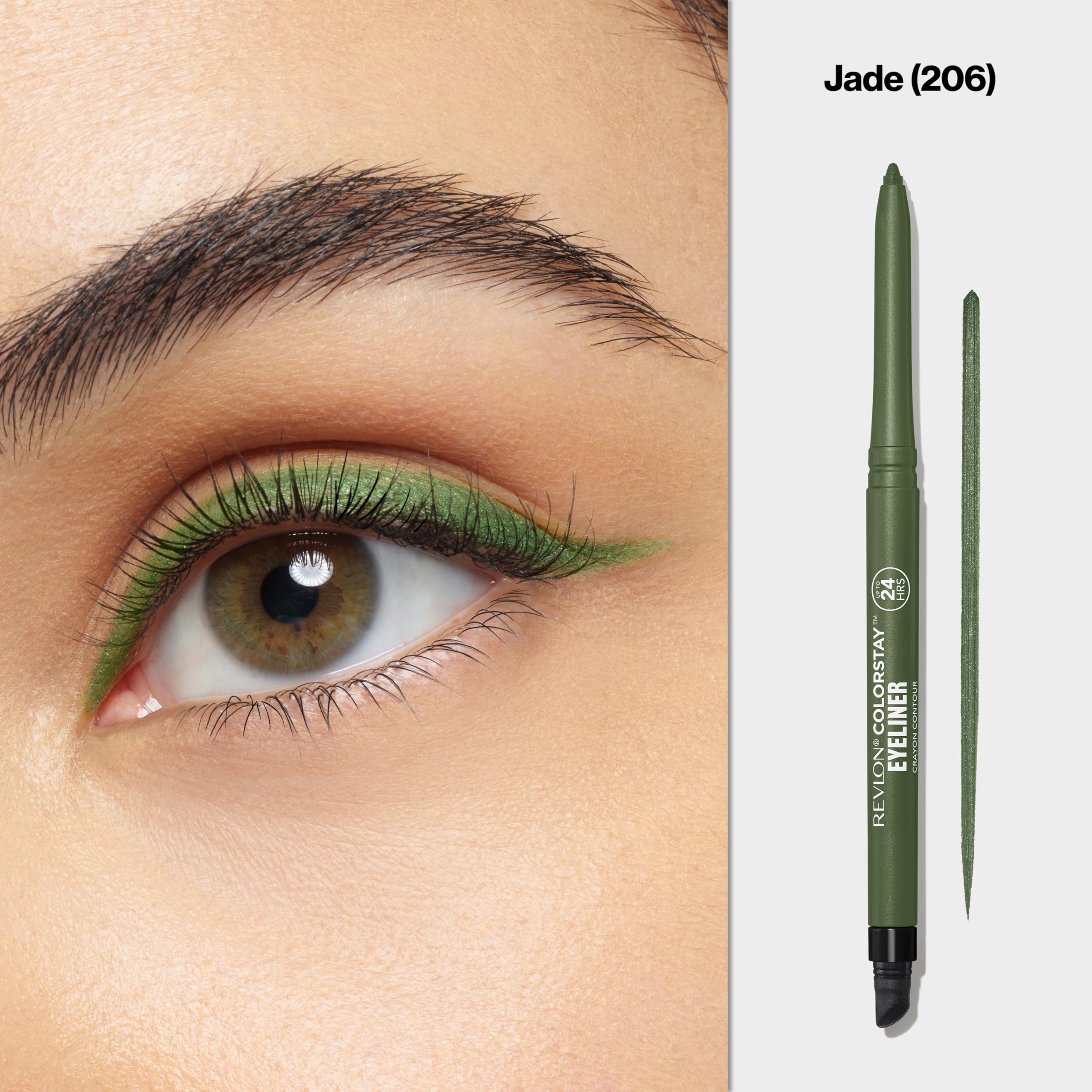 Close-up of Revlon ColorStay pencil tip for precise application benefit
