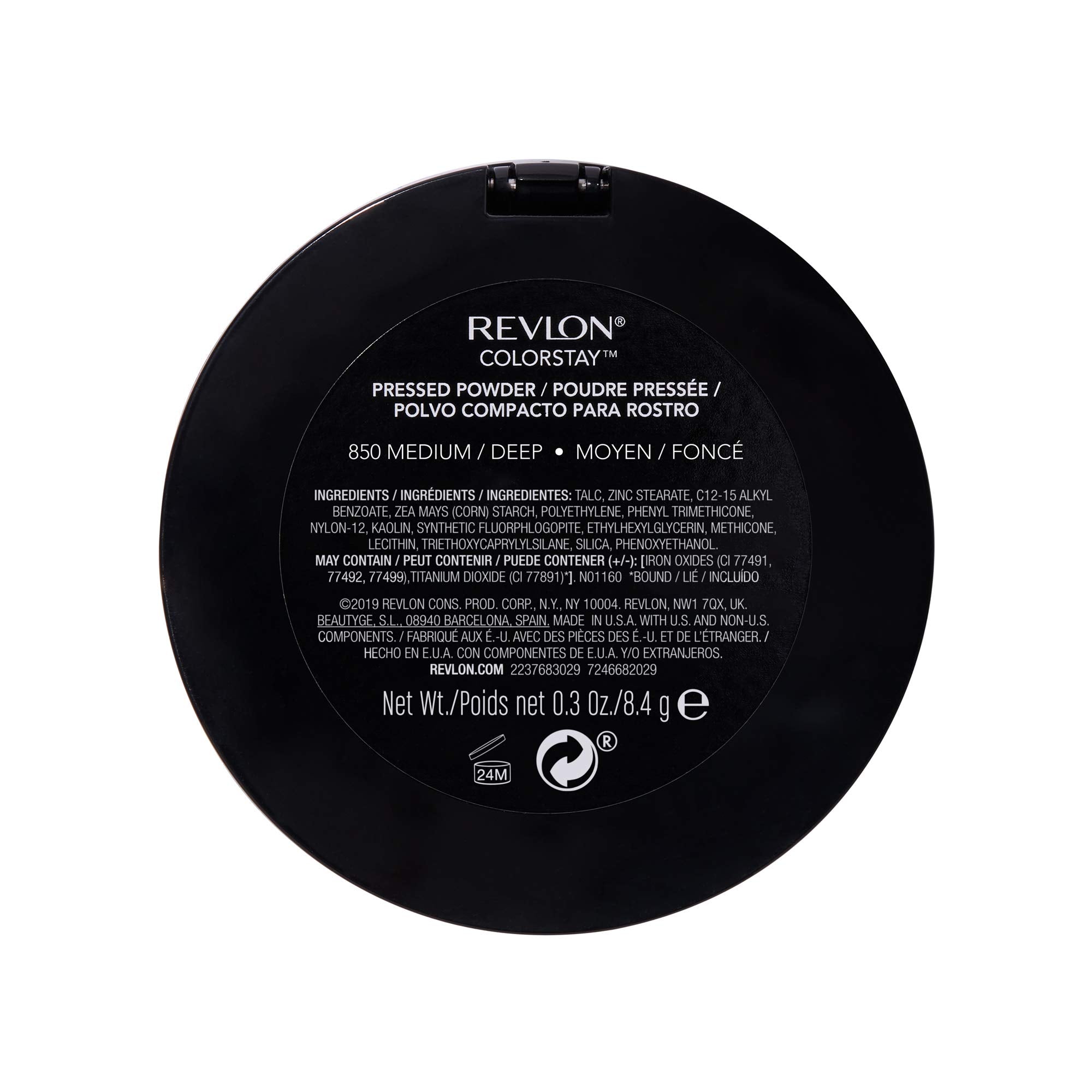REVLON compact placed in handbag showing on-the-go mattifying benefit