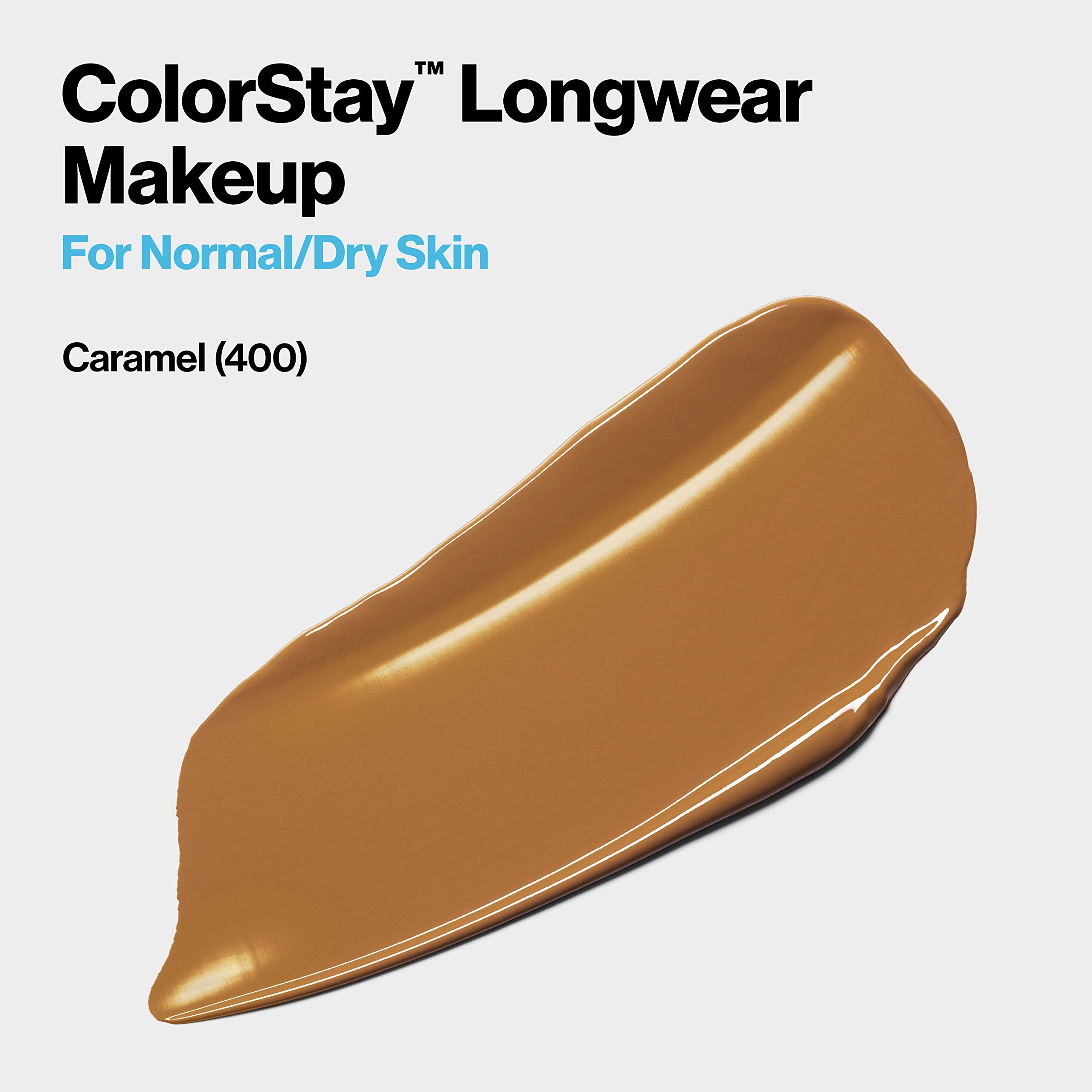 Revlon ColorStay pump and cap close-up highlighting easy dispensing and control