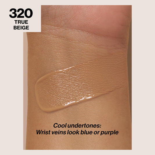 Revlon close-up of pump and liquid texture showing smooth blendability
