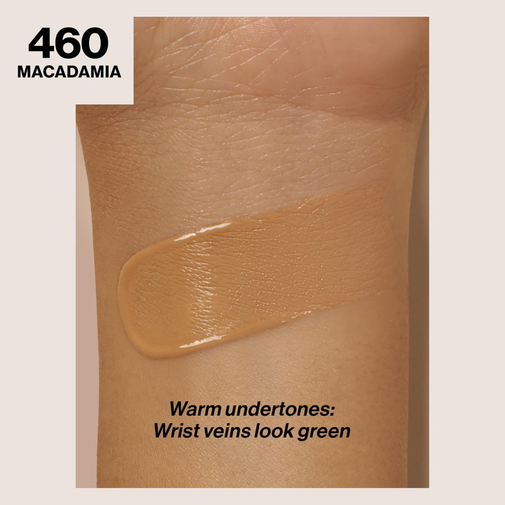 Revlon ColorStay pump dispensing foundation texture for smooth application