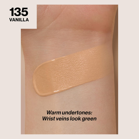 Revlon foundation pump dispensing smooth texture for even coverage
