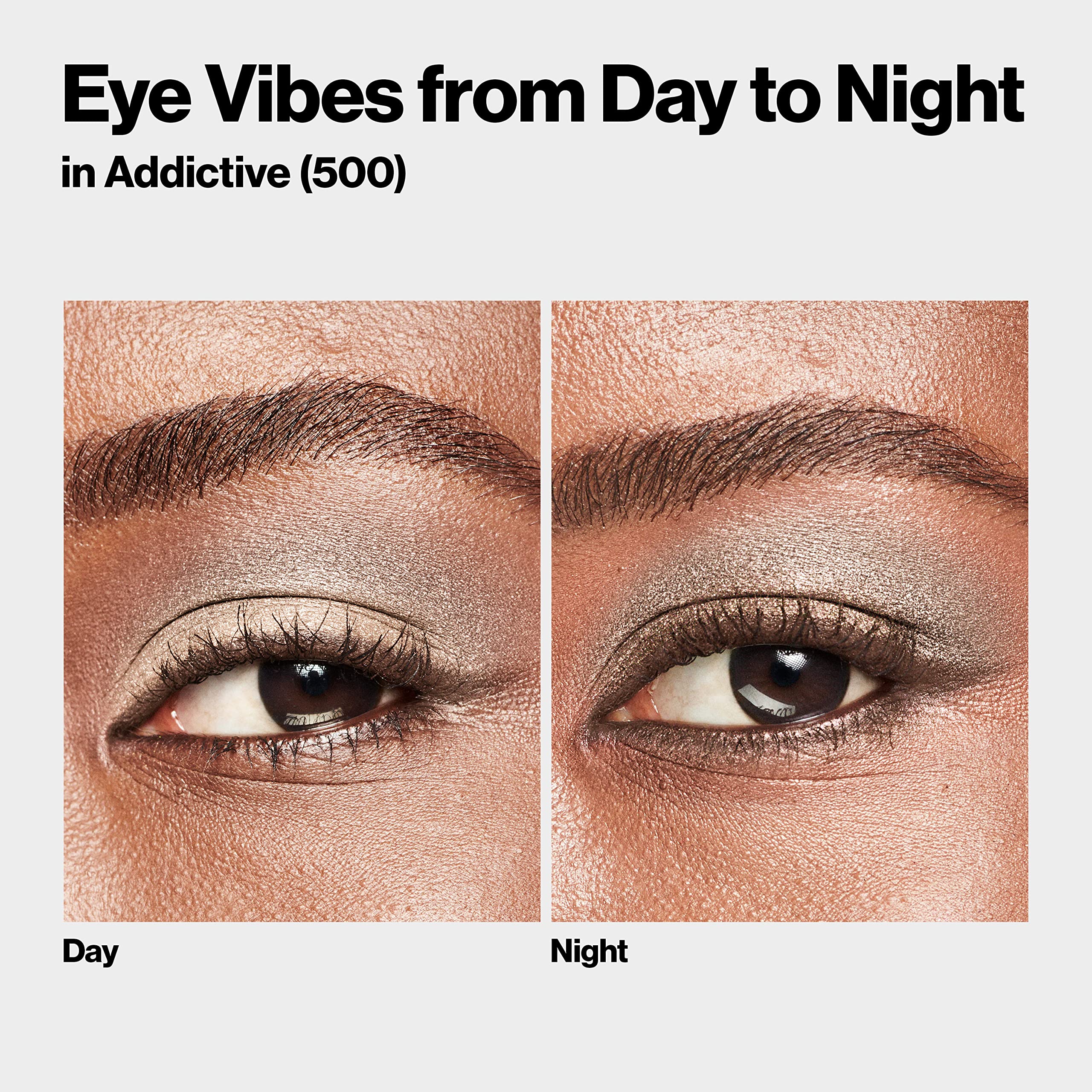 Revlon ColorStay quad applied with brush showing precise crease definition benefit
