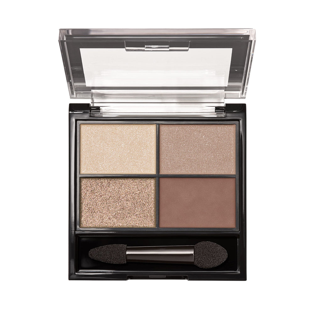 Revlon ColorStay quad worn in evening look showing dramatic blended shadow effect