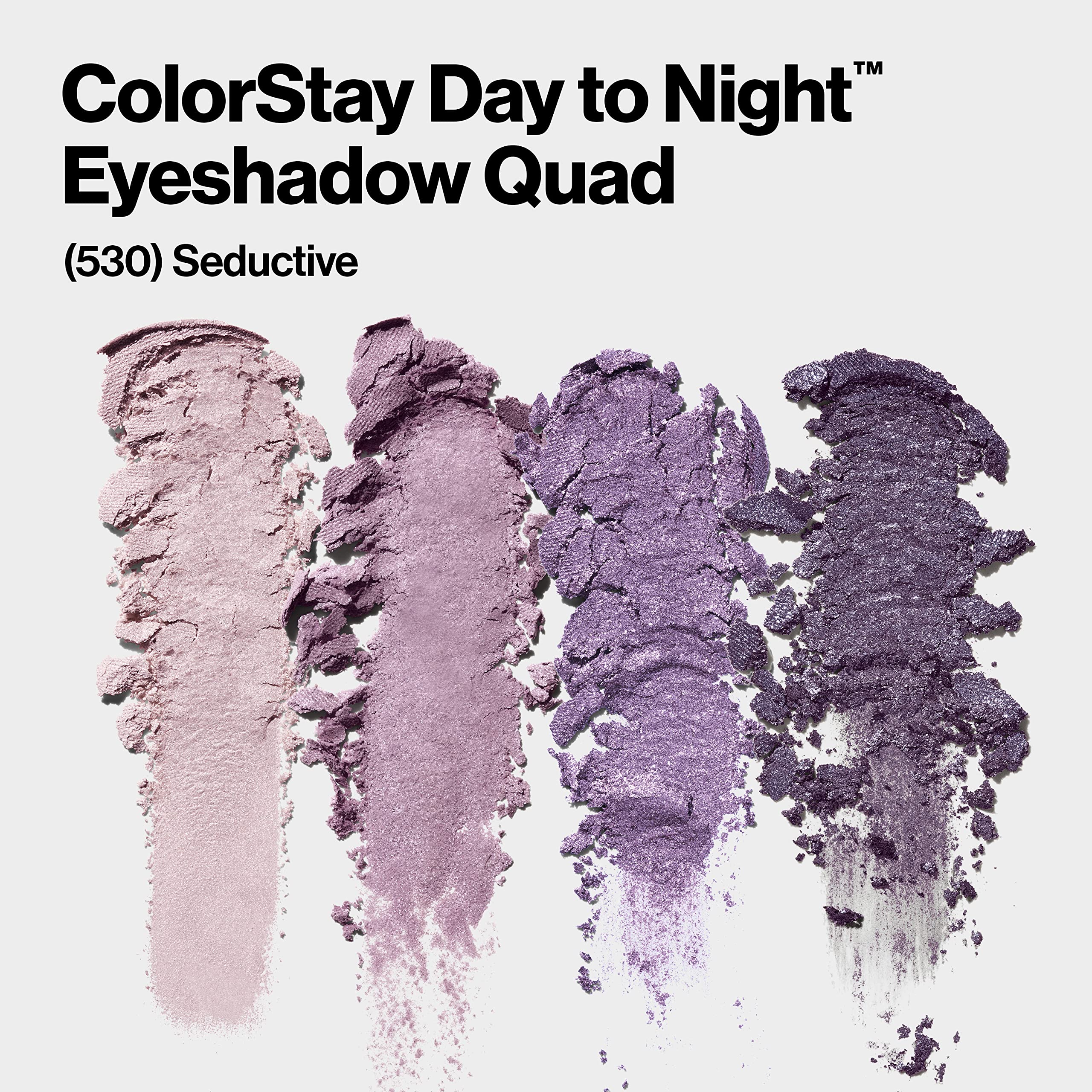 Revlon open palette revealing four 530 Seductive shades for versatile looks