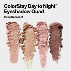 Revlon ColorStay open palette revealing four Decadent shades for versatile looks