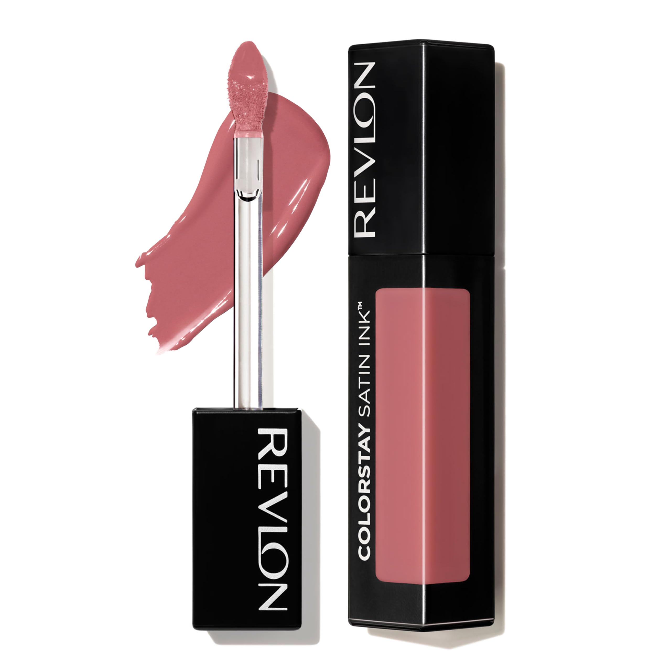 REVLON packaging front showing Majestic Rose shade and jewel-inspired design benefits longwear