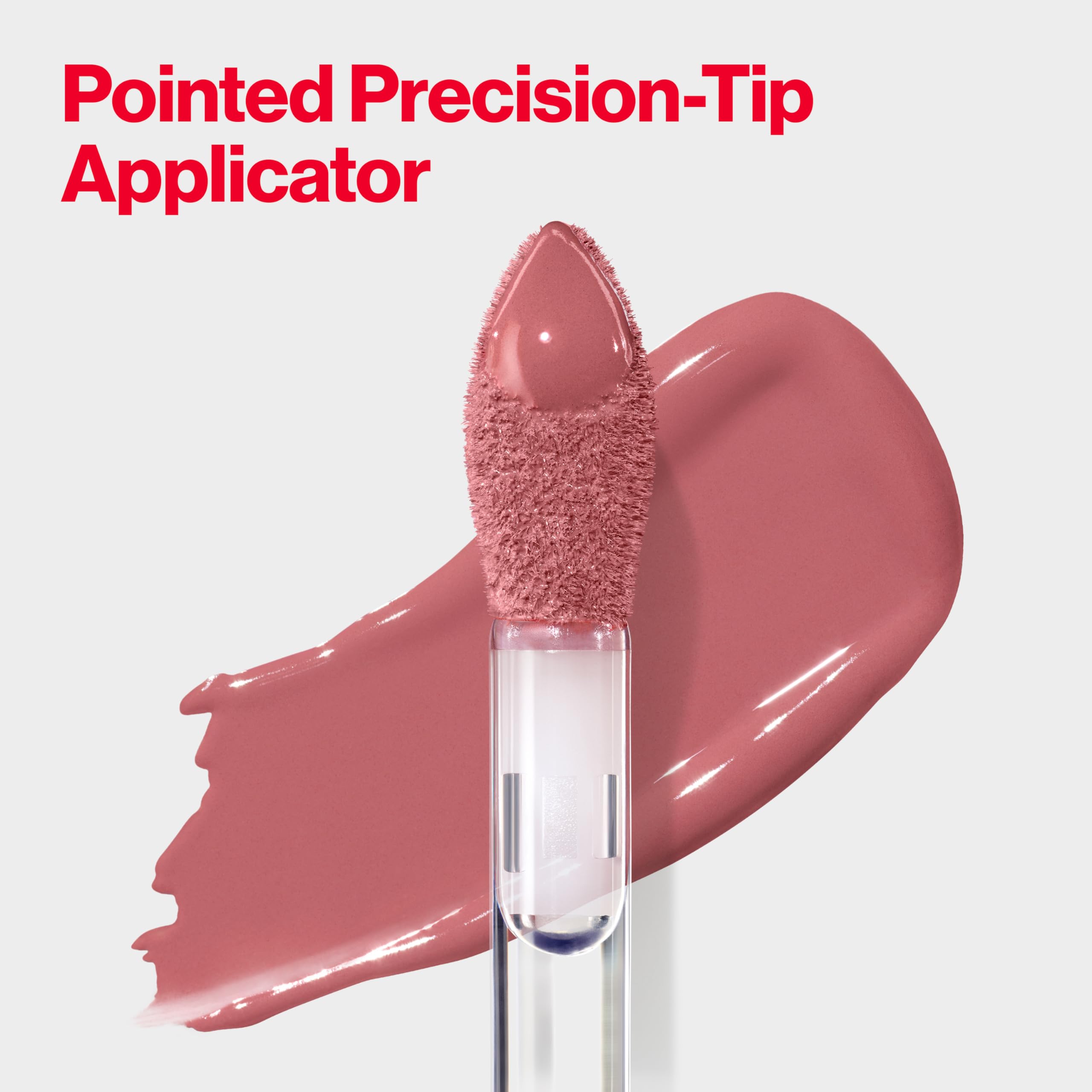 REVLON Majestic Rose swatch on skin arm demonstrating opaque pigment and even payoff benefit