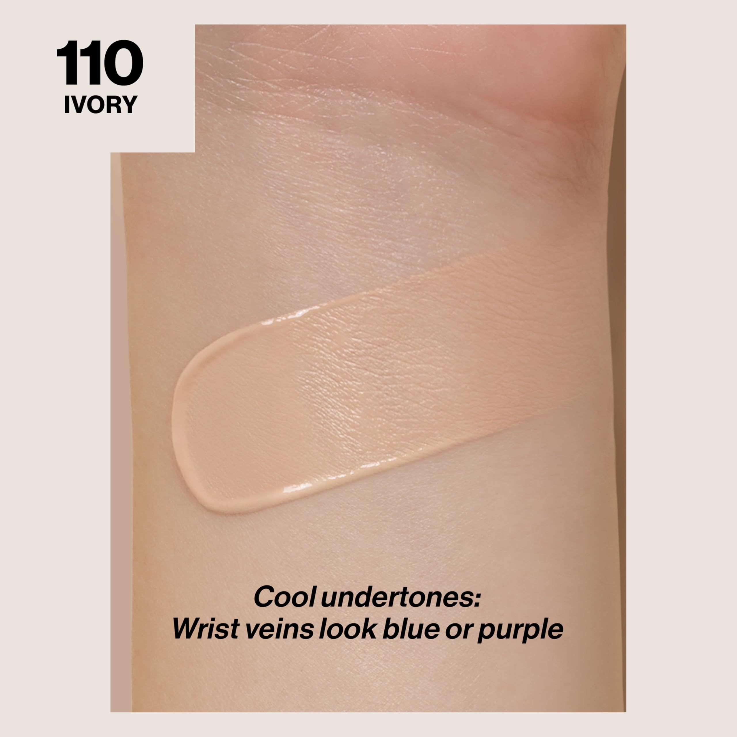 Revlon ColorStay texture close-up revealing smooth, blendable formula for breathable coverage