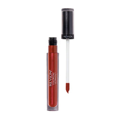 Revlon Top Tomato swatch on lips showing true-to-tube shade payoff