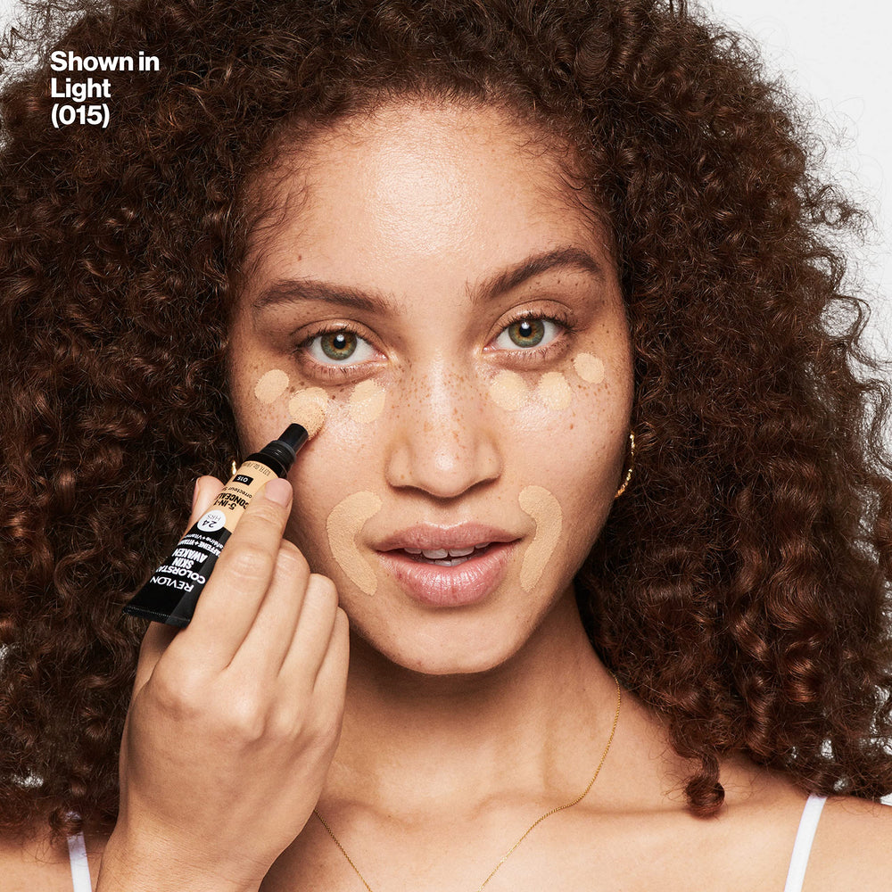 Revlon concealer applied under-eye for brighter, less puffy look