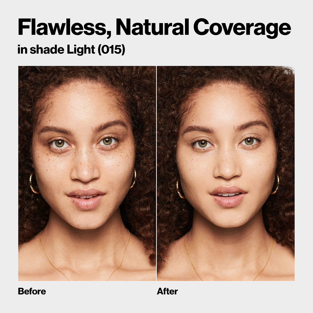 Revlon cap and label closeup highlighting ingredient and claim
