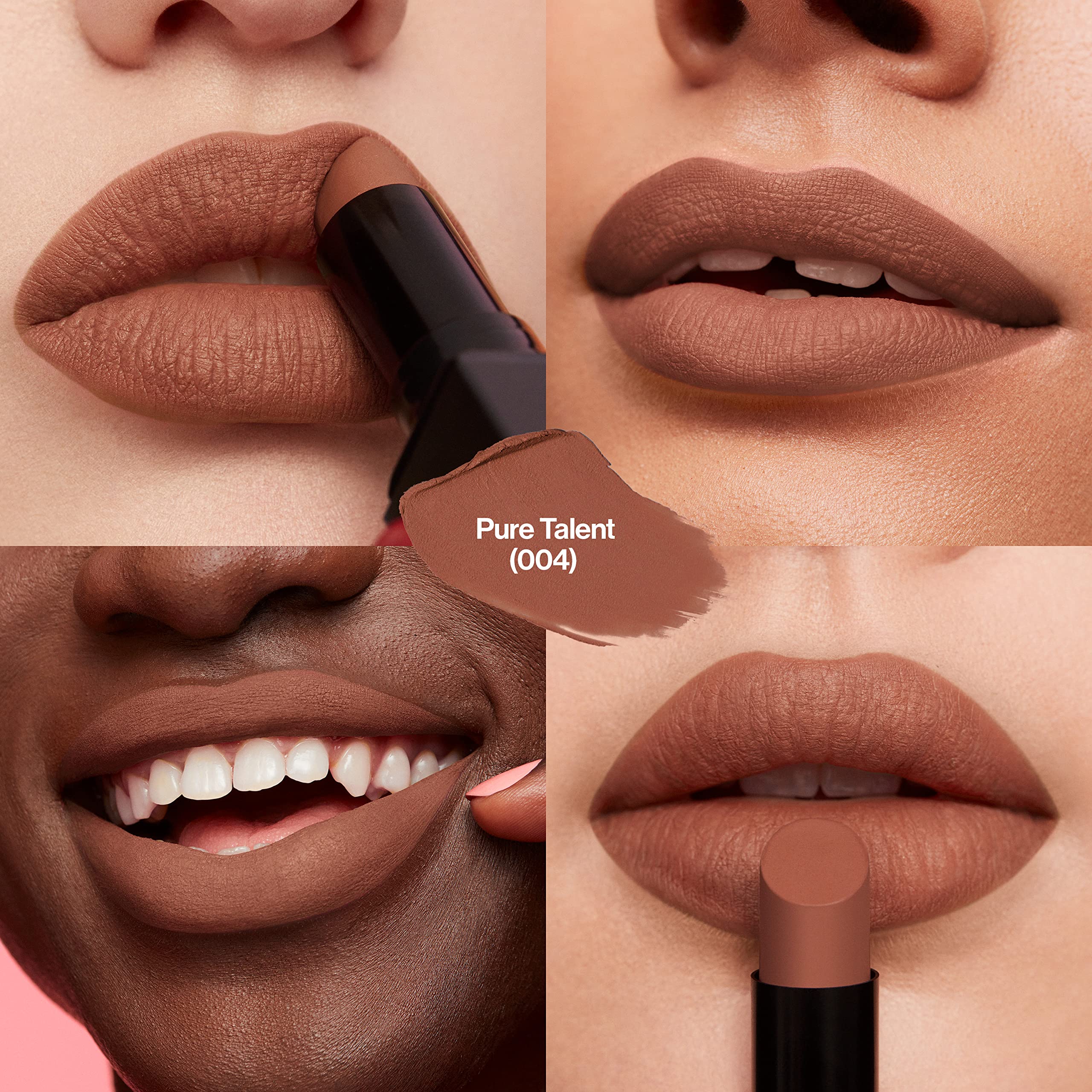 Revlon swatch texture on skin showing opaque matte color payoff