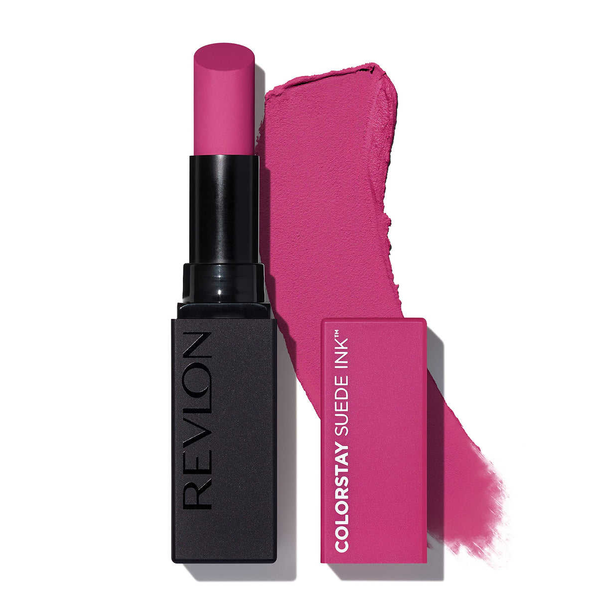 Revlon ColorStay Suede Ink front view showing tube for bold shade clarity