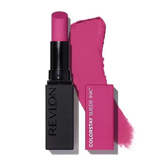 Revlon ColorStay Suede Ink front view showing tube for bold shade clarity