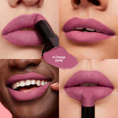 Revlon texture swipe displaying opaque matte pigment and smooth coverage