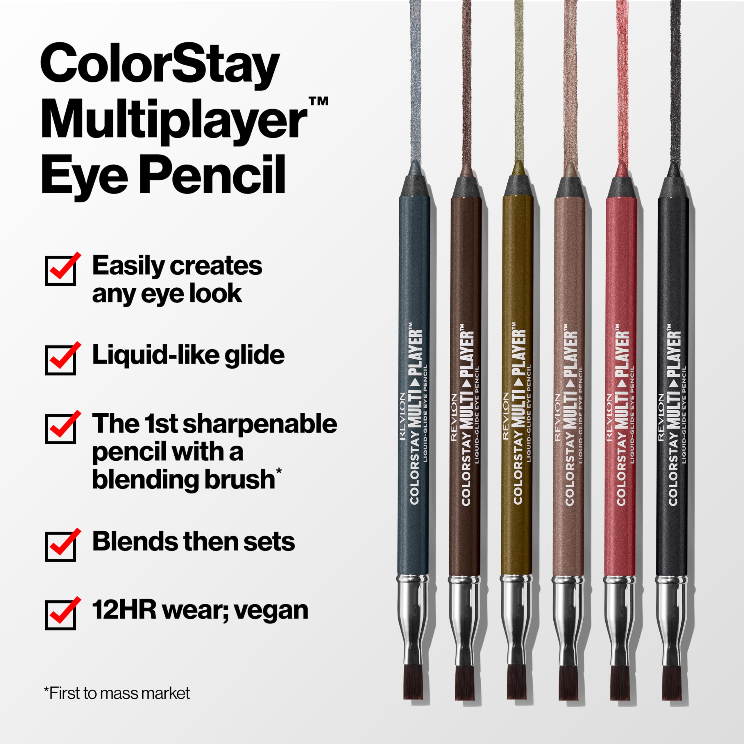 REVLON ColorStay creamy texture swatches showing rich payoff