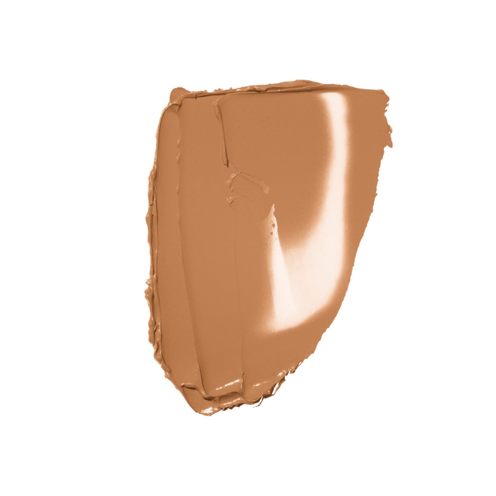 Revlon ColorStay Toast (410) texture closeup showing lightweight matte finish and blendability