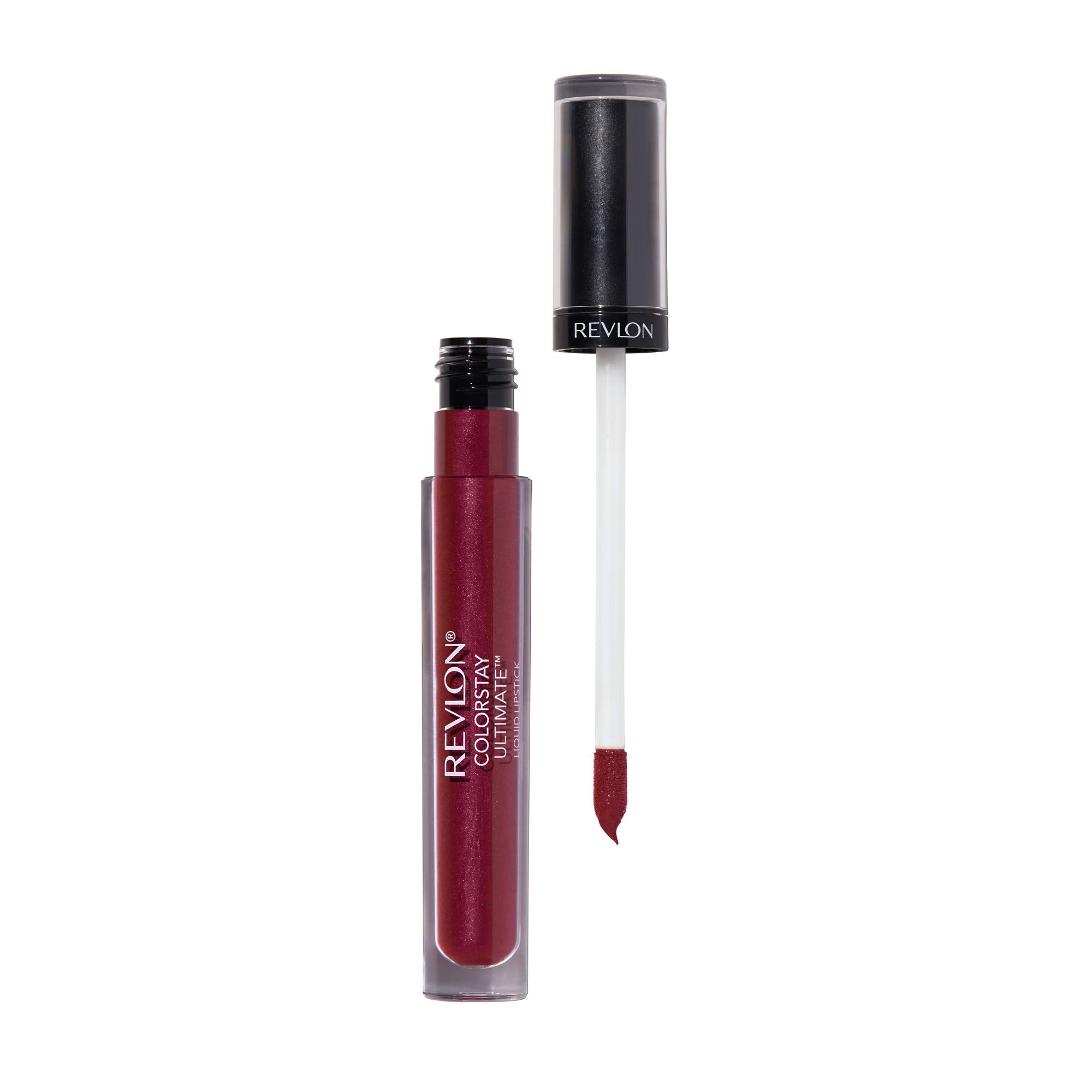 Hand holding Revlon lipstick showing easy grip and one-step application