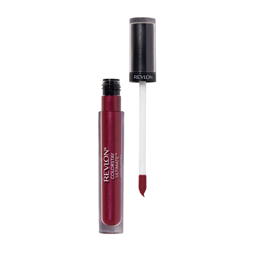 Hand holding Revlon lipstick showing easy grip and one-step application