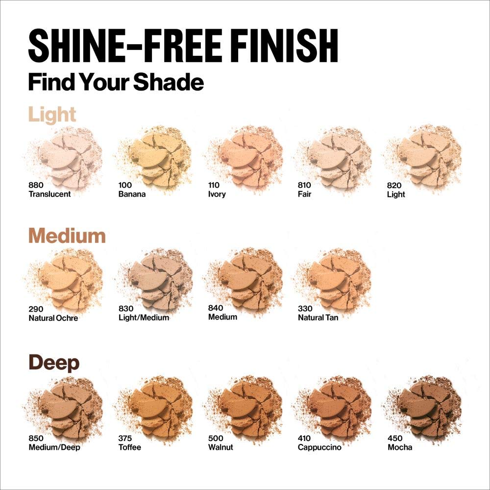 Revlon ColorStay layered over foundation showing how it sets makeup and reduces shine