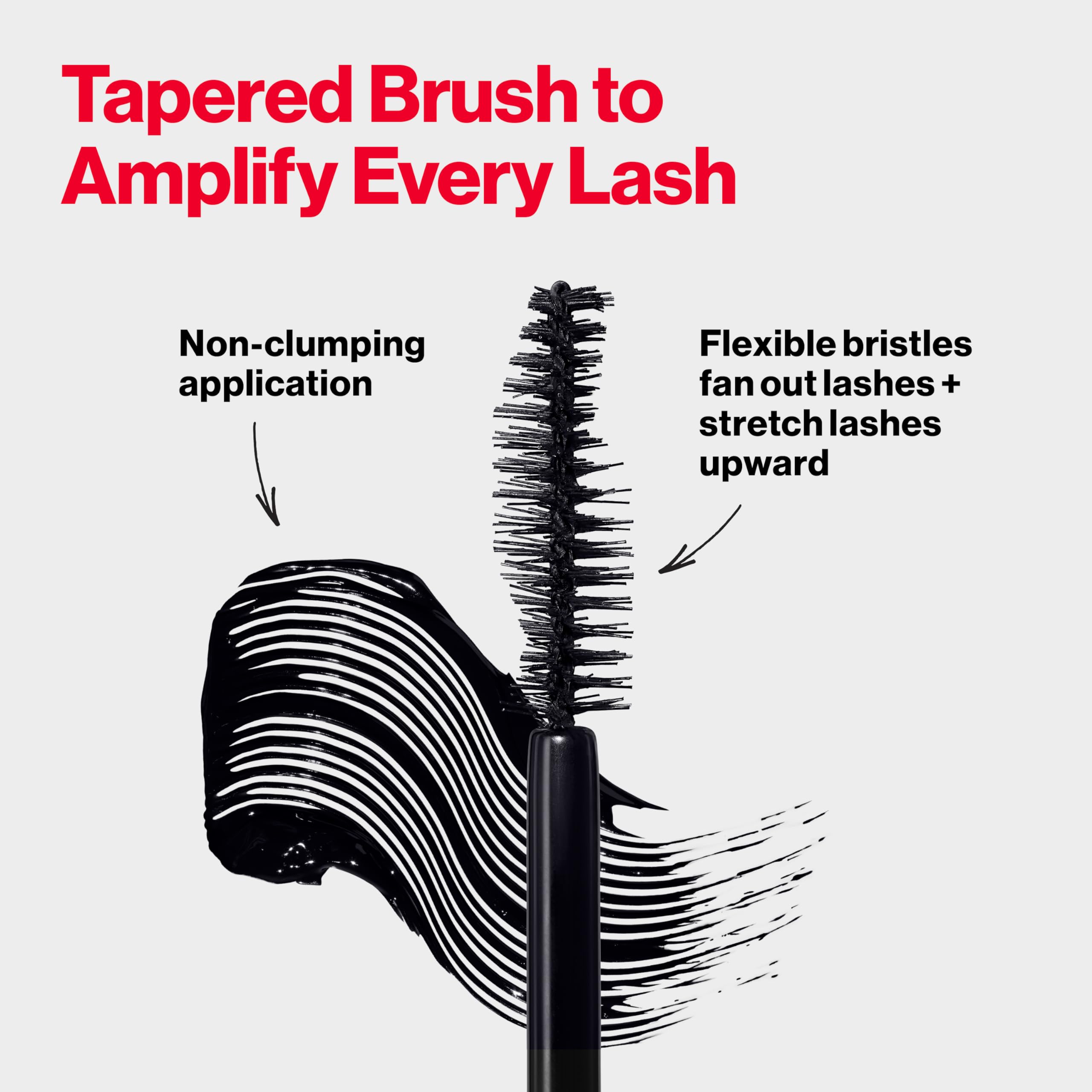 Revlon mascara wand showing lightweight fiber texture for length
