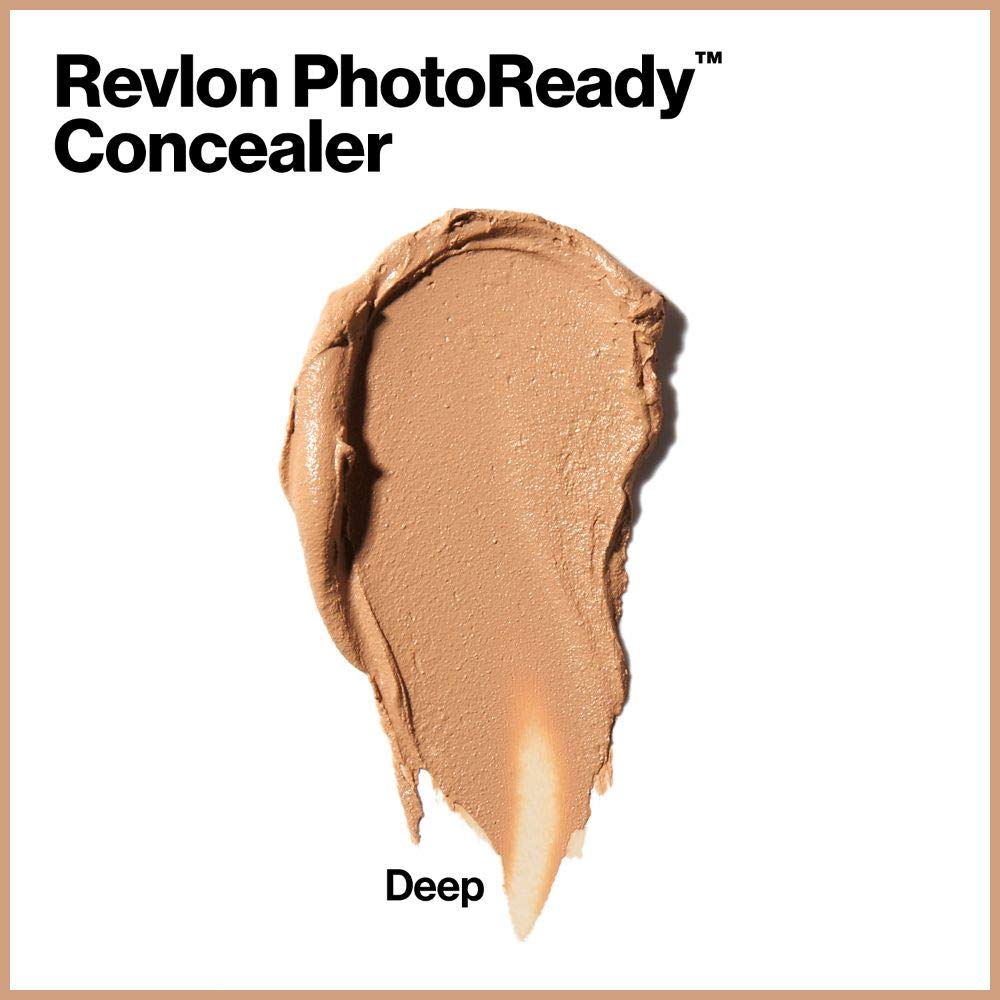 Revlon concealer applied under eye showing targeted correction and brighter appearance benefit