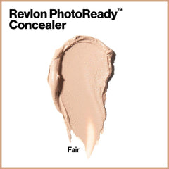 Revlon concealer before and after area showing effective blemish camouflage