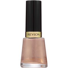 Revlon bottle front showing Creme Brulee shade and glossy finish benefit