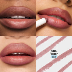 REVLON domed tip close-up demonstrating precise lip hugging