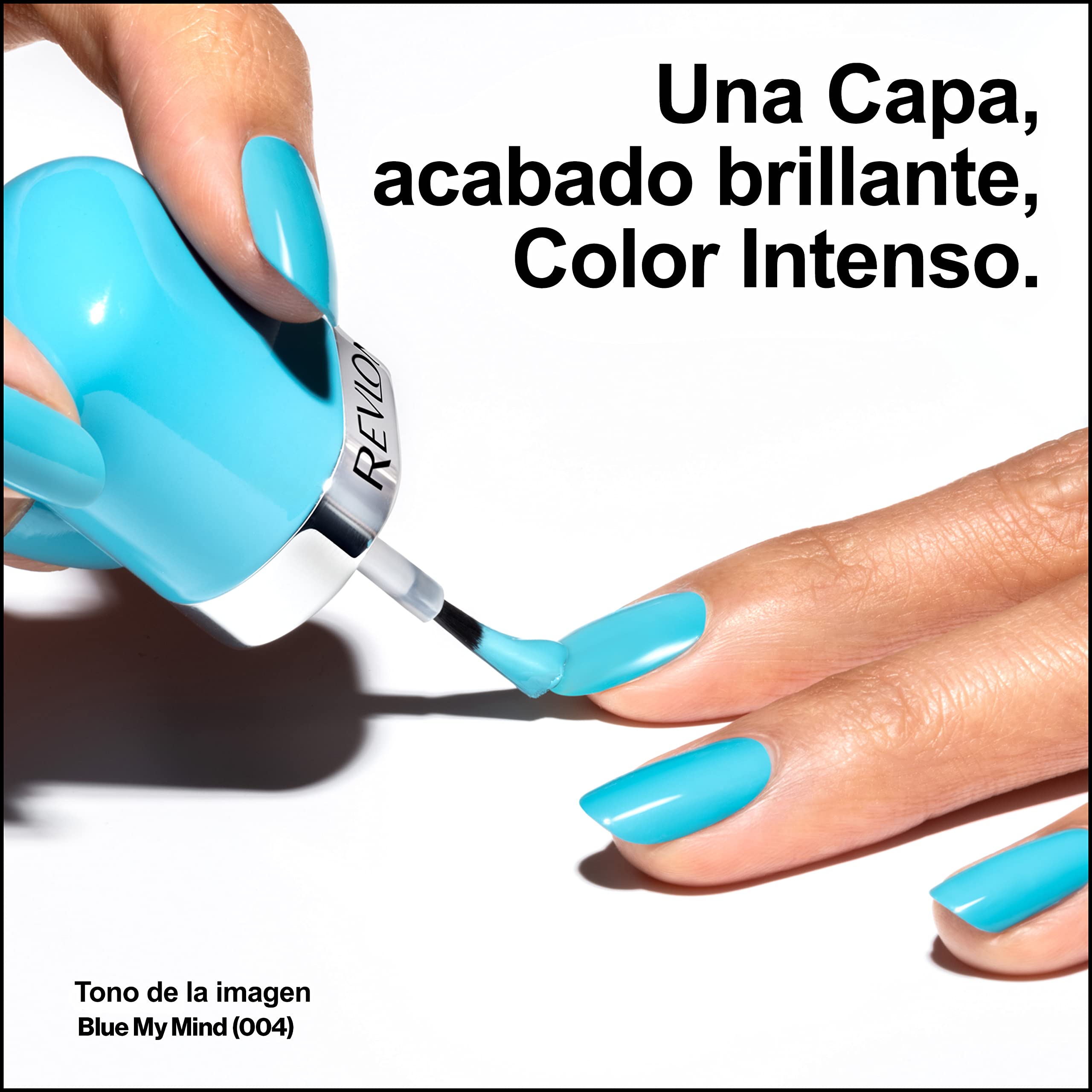REVLON ergonomic cap gripped in hand for steady at-home nail application control