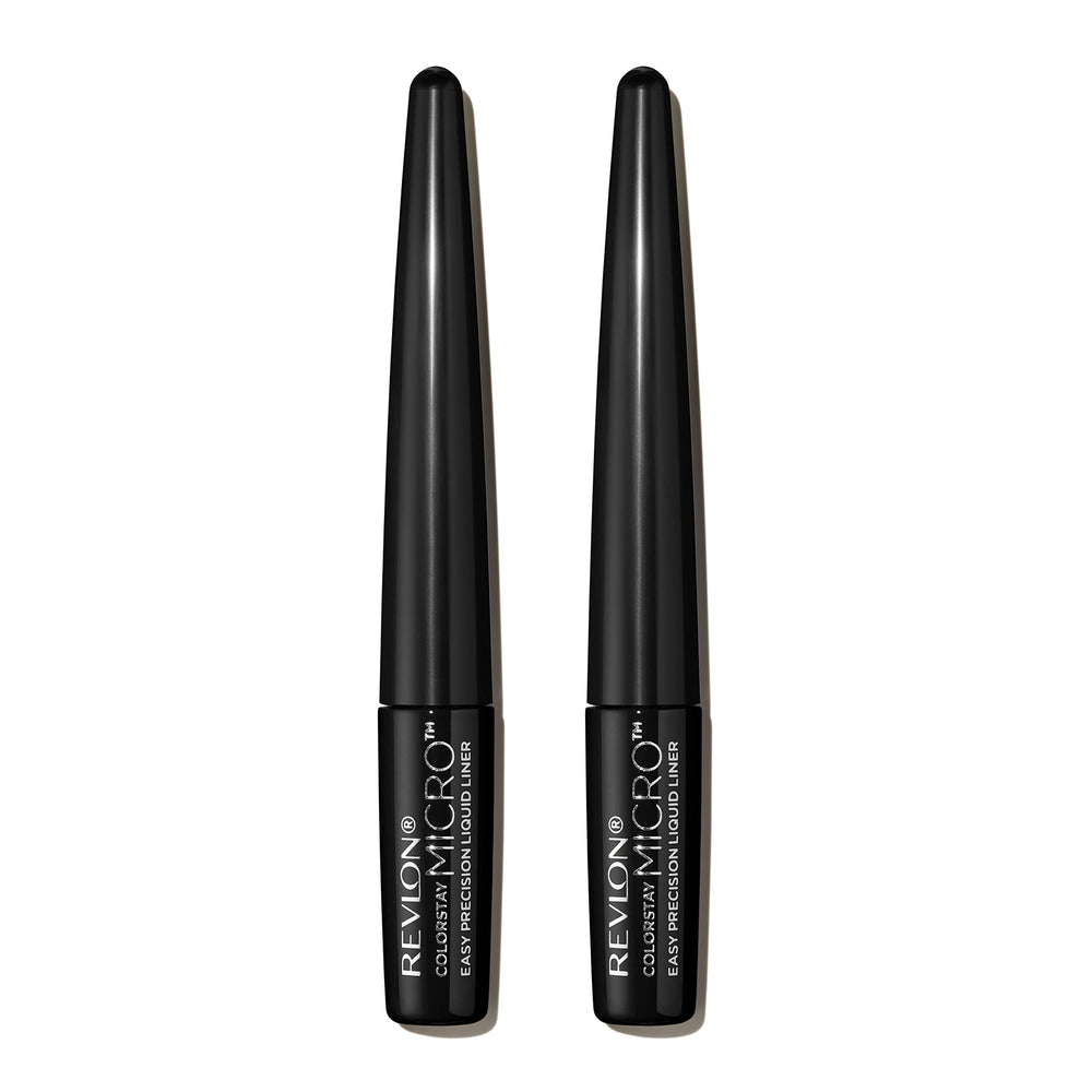 REVLON product front packaging showing dual 301 Blackout liners and clear labeling benefit long wear