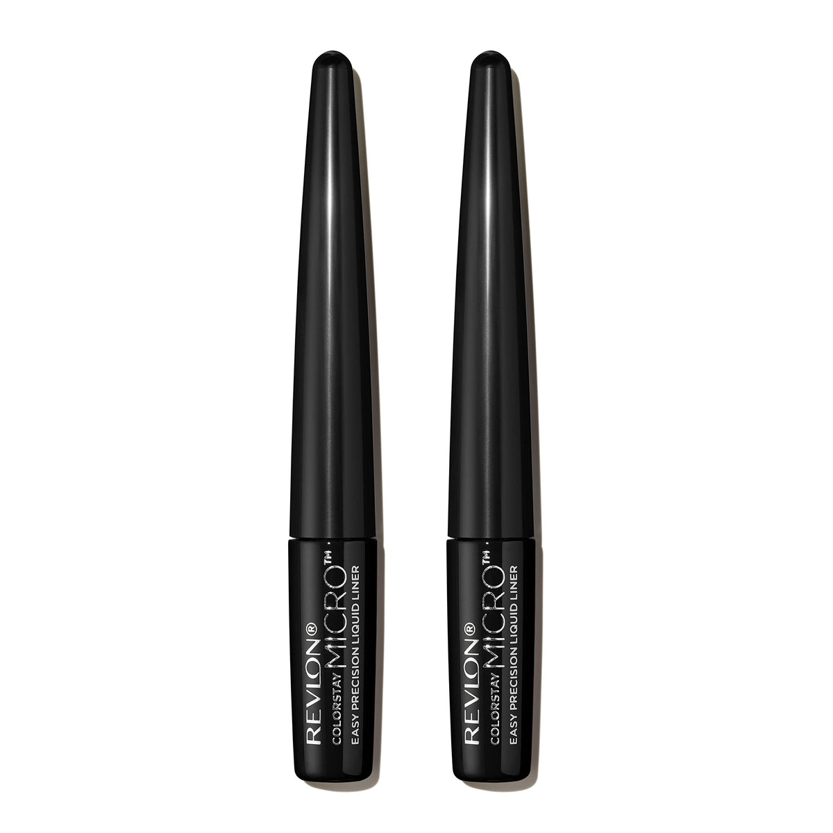 REVLON product front packaging showing dual 301 Blackout liners and clear labeling benefit long wear